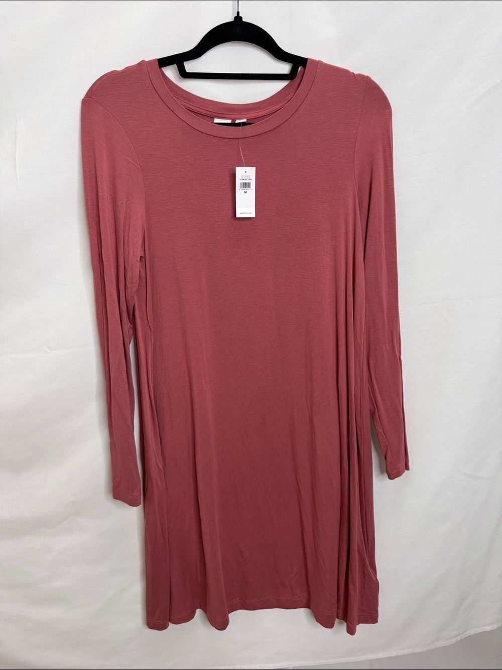 GAP Long Sleeve Swing Dress in Rose